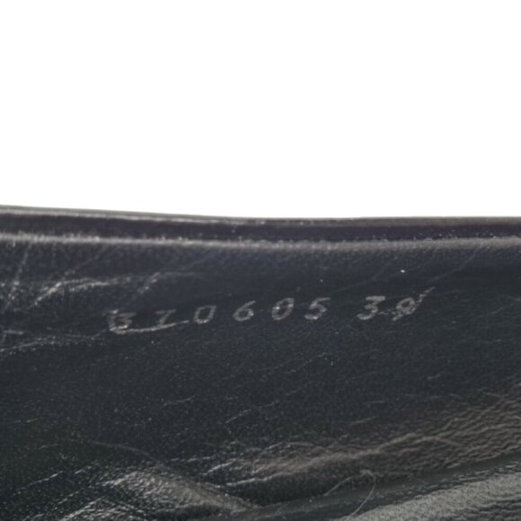 Gucci Salandia GG Logo Patent Leather Peep Toe Flats - Picture 8 of 9